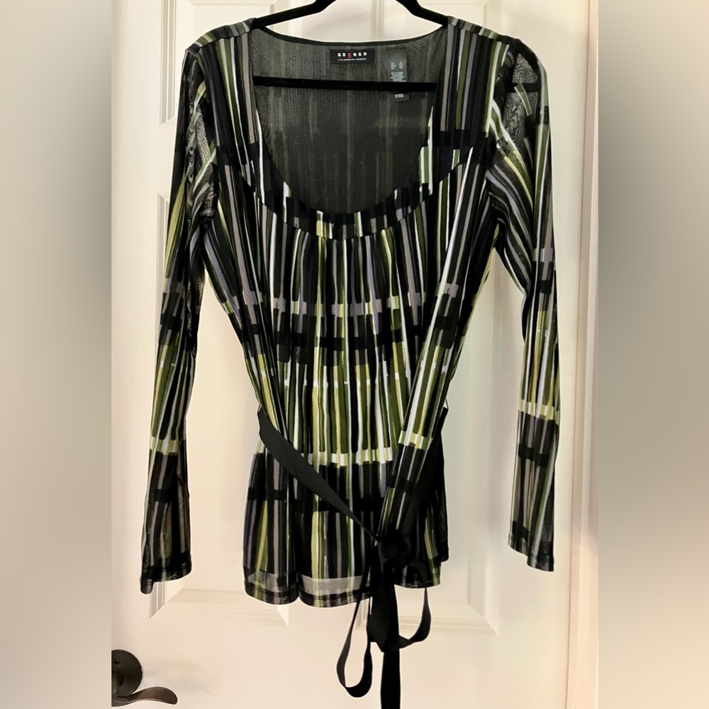 Vintage Axcess Striped Top Size XL